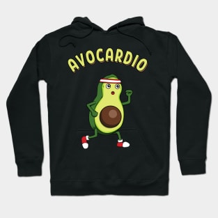 Avocardio Running Avocado Athlete Fitness Hoodie